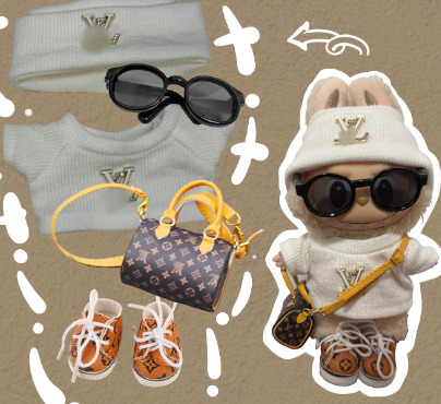 LUXURY SET WITH WHITE T-SHIRTS GLASSES BAG SHOES HAT